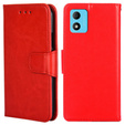 Pattintható tok a TCL 305i, PU Leather Wallet Case, piros