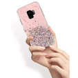 Telefontok a Samsung Galaxy S9, Glittery, rózsaszín