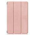 Tok Samsung Galaxy Tab S9 FE+ Plus, Smartcase tolltartóval, rózsaszín rose gold