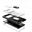 Telefontok a Samsung Galaxy S23 Ultra, CamShield Slide, Fehér /fekete
