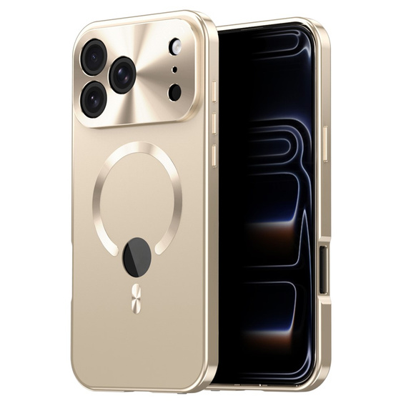 MagSafe-kompatibilis tok iPhone 17 Pro Max készülékhez, magánéletet védő üveggel