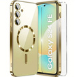 Tok Samsung Galaxy S24 FE-hoz, Electro MagSafe, arany + üveg a képernyőhöz