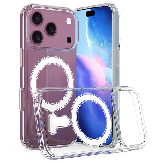 Mágneses tok TPU + akril iPhone 17 Pro Max készülékhez