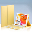 Tok + billentyűzet iPad 10.2 2019 / 2020 / 2021, sárga