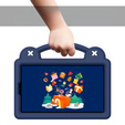 Gyermek tok Xiaomi Redmi Pad SE 8.7", Cute Patterns, állvánnyal, sötétkék