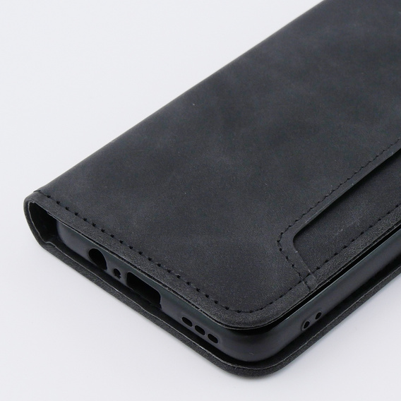Pattintható tok a Motorola Moto G54 5G, Card Slot, fekete