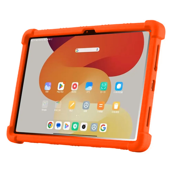 Szilikon tok Xiaomi Redmi Pad SE 11", Impact, páncélozott, narancssárga
