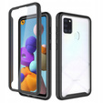 Tok Samsung Galaxy A21S készülékhez, Shockproof, fóliával, kék