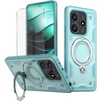 tok Xiaomi Redmi Note 14 5G, katonai MagSafe, kék + 9H Glass