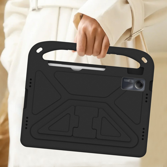 Gyermek tok Xiaomi Redmi Pad SE 11", Gyermek tok fogantyúval, fekete