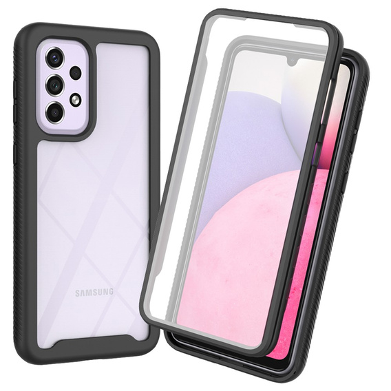 Tok Samsung Galaxy A53 5G készülékhez, Shockproof, fóliával, kék