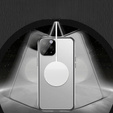 Magnetic Dual Glass MagSafe tok iPhone 14 Pro Max, ezüst
