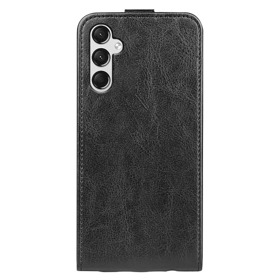 Pattintható tok a Samsung Galaxy A25 5G, Flip, fekete