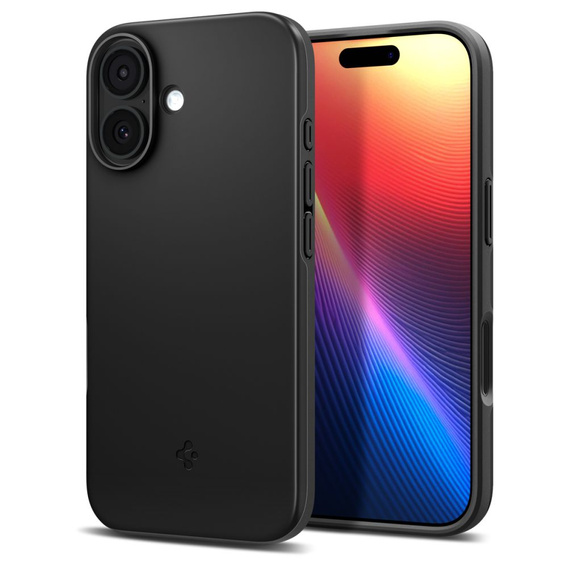 Spigen tok iPhone 17 készülékhez, Thin Fit Mag Mag MagSafe, fekete