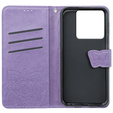 Pattintható tok a Xiaomi Poco X6 5G, Butterfly, lila