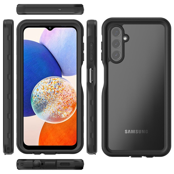 IP68 vízálló tok a Samsung Galaxy A14 5G, fekete