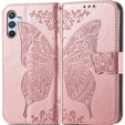 Pattintható tok a Samsung Galaxy A56, Butterfly, rózsaszín rose gold