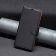 Pattintható tok a Samsung Galaxy A34 5G, Wallet Litchi Magnet, fekete