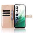 Flap tok Xiaomi Redmi Note 14 4G, Wallet Rhombus, fekete