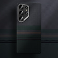 BENKS Kevlar tok Samsung Galaxy S25 Ultra, MagSafe, Carbon Fiber, fekete
