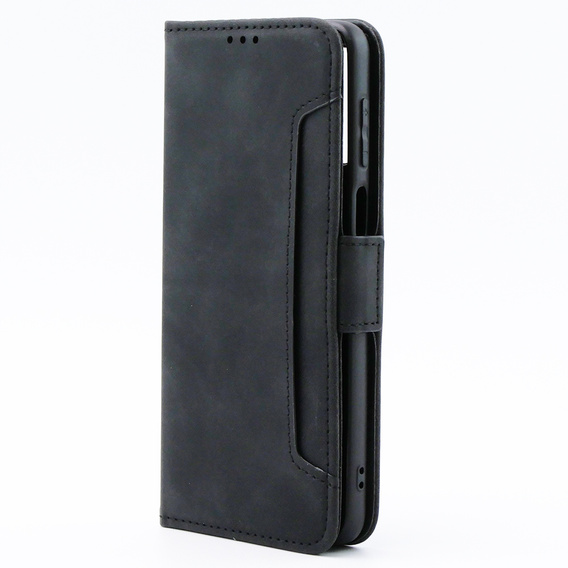 Pattintható tok a Motorola Moto G54 5G, Card Slot, fekete