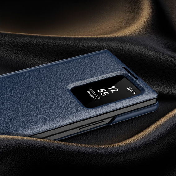 Flip tok Samsung Z Fold6 5G, Smart View Wallet, sötétkék