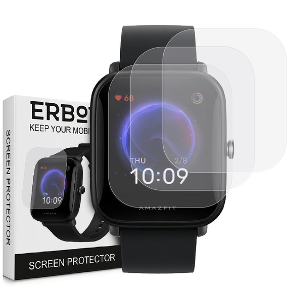 3x ERBORD hidrogél fólia Amazfit Bip U Pro
