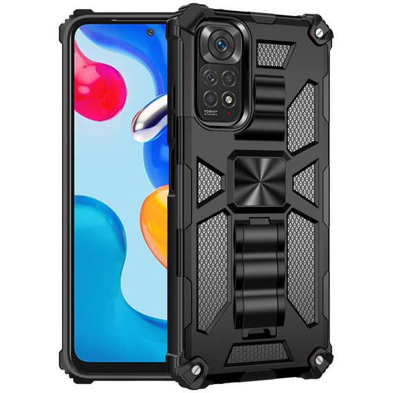 Telefontok a Xiaomi Redmi Note 11 / 11S, Armor Kickstand, fekete