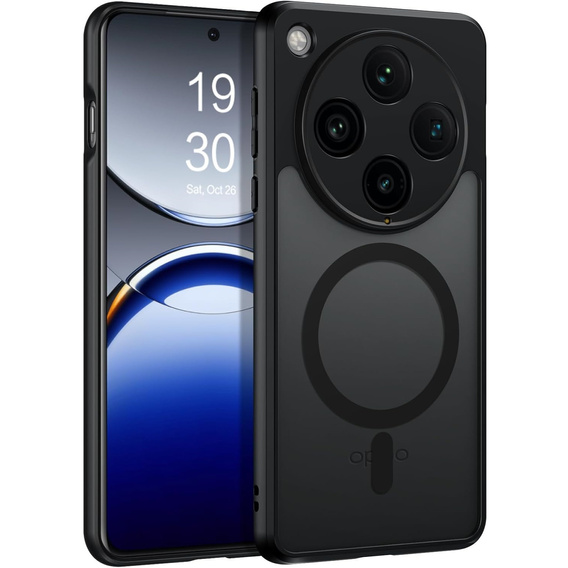 Tok Oppo Find X8 Pro-hoz, MagSafe, ERBORD Matt Case, fekete