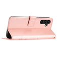 Pattintható tok a Samsung Galaxy A55 5G, Wallet, Butterfly, lila