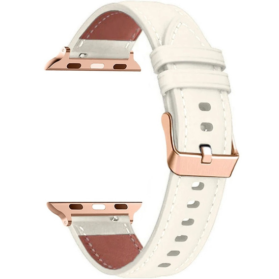 Bőrszíj Apple Watch 1/2/3/4/4/5/6/7/8/SE/Ultra 42/44/45/49mm, rózsaszín