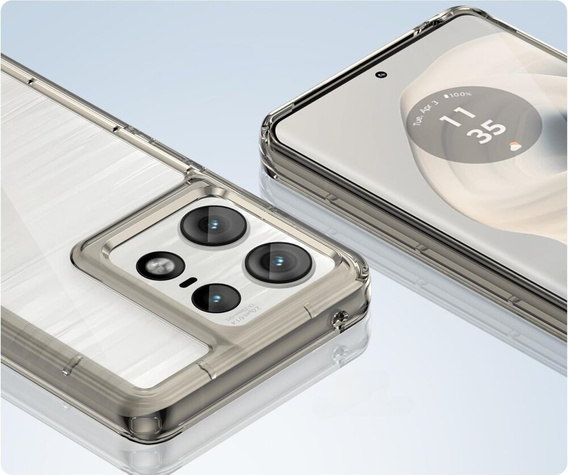 Telefontok a Motorola Edge 50 Pro, Fusion Hybrid, átlátszó / szürke