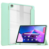 Tok Lenovo Tab M10 Plus 10.6 Gen 3 TB-125F TB-128F, Smartcase Hybrid, tolltartó résszel, zöld