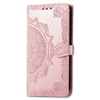 Pattintható tok a Xiaomi Redmi 12C, Mandala, rózsaszín rose gold