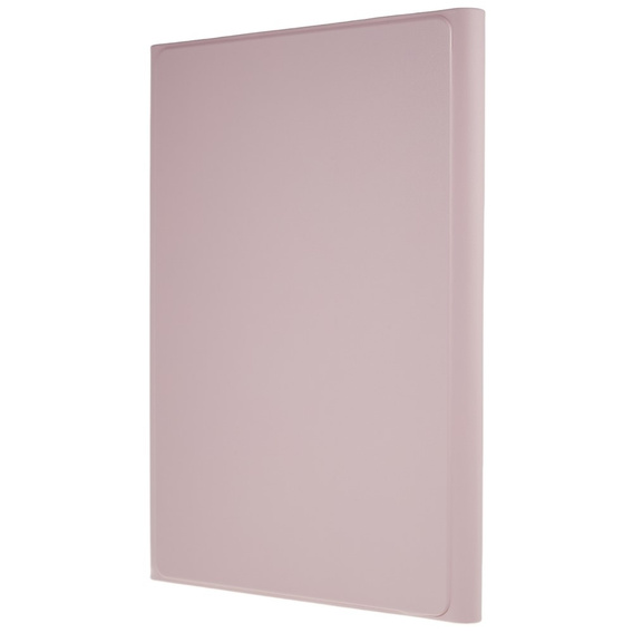 Tok + billentyűzet Galaxy Tab S7+ Plus / S8+ Plus /S7 FE T730 T733, Pen Slot, rózsaszín rose gold