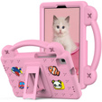 Gyermek tok Samsung Galaxy Tab A7 Lite 8.7 T220/T225, Cute Patterns, állvánnyal, rózsaszín