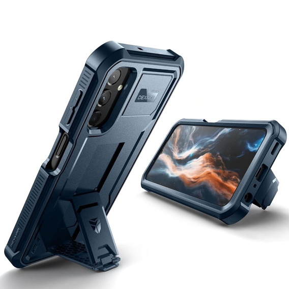 Páncélozott tok a Samsung Galaxy A25 5G, Dexnor Full Body (Two Frames), sötétkék