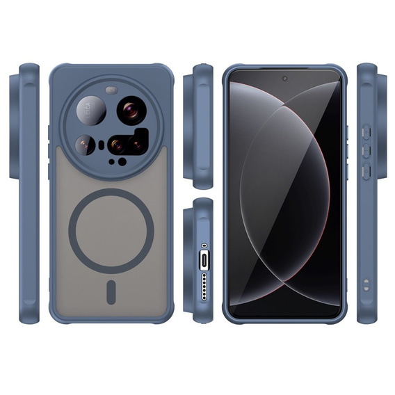 Tok Xiaomi 15 Ultra-hoz, MagSafe, ERBORD Matt Case, kék