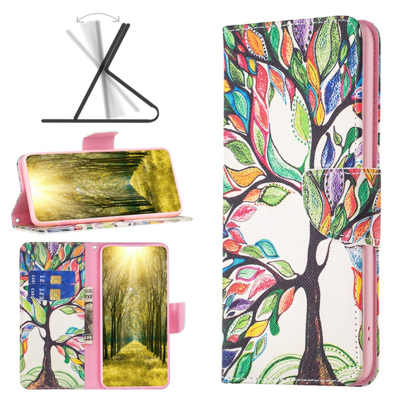 Pattintható tok a Xiaomi Redmi Note 13 Pro 5G, Wallet, Tree of Life