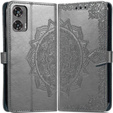 Pattintható tok a Motorola Moto G85, Mandala, szürke