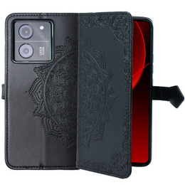 Pattintható tok a Xiaomi 13T / 13T Pro, Mandala, fekete