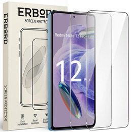 2x edzett üveg a Xiaomi Redmi Note 12 Pro+ 5G / 12 Pro 5G / POCO X5 PRO 5G, ERBORD 9H Hard Glass a képernyőn