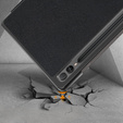 Tok Samsung Galaxy Tab S9 FE+ Plus, Smartcase tolltartóval, fekete