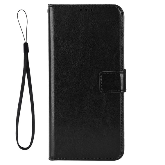 Pattintható tok a Ulefone Armor X10 / X10 Pro, Crazy Horse Wallet, fekete