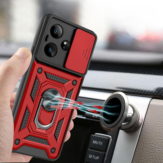 Telefontok a Realme GT 7 / 7T, CamShield Slide, piros