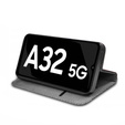 Pattintható tok a Samsung Galaxy A32 5G, Wallet Smart Magnet, sötétkék
