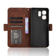 Pattintható tok a Infinix Hot 50i 4G, Card Slot, barna
