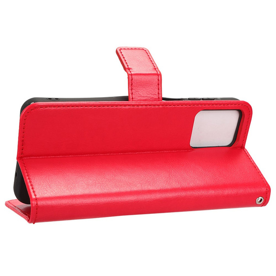Pattintható tok a Motorola Moto G13 / G23 4G, Crazy Horse Wallet, piros