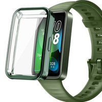 2w1 Etui z Osłoną Silikonową do Huawei Band 8, Zielone