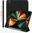Tok iPad Pro 12.9" 2022/2021/2020 (6/5/4 gen.), Smart Pencil, tolltartóval, fekete